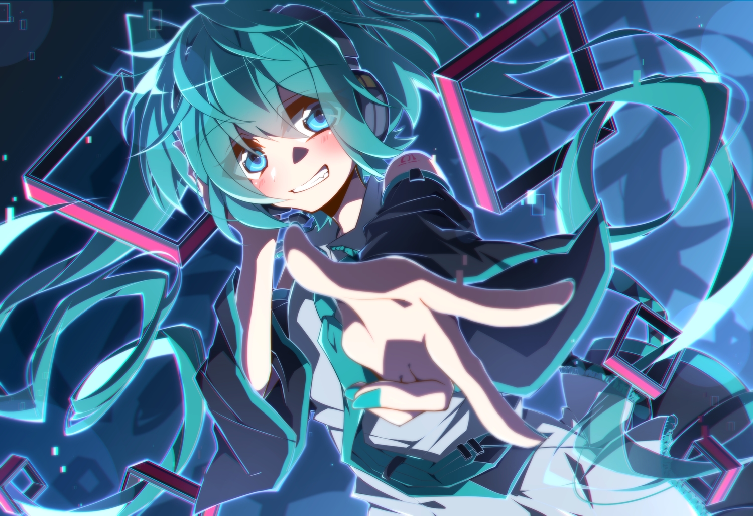 aosaki_yato, hatsune_miku, vocaloid
