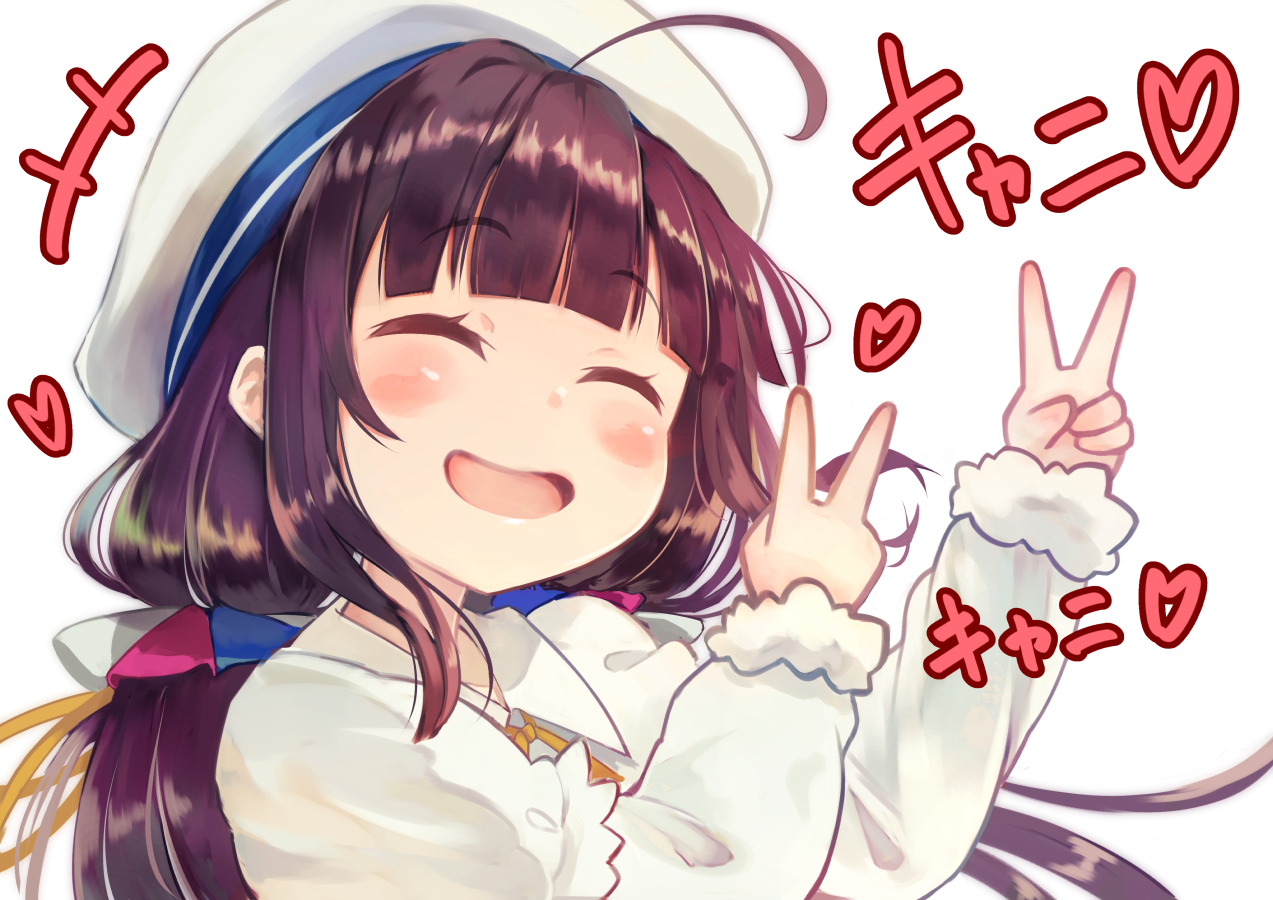 black_hair, blush, brat, hat, loli, long_hair, ryuuou_no_oshigoto!, translation_request