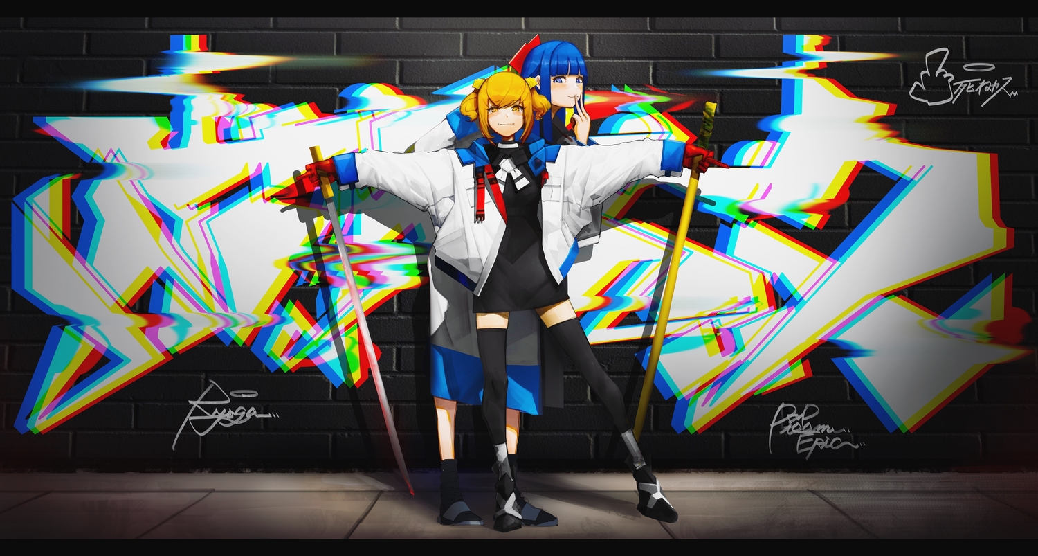 pipimi, pop_team_epic, popuko, ryoga_t_(rt_921), signed