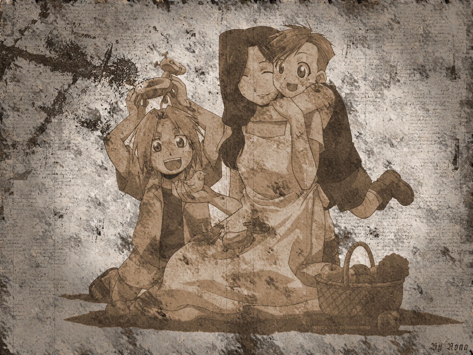 alphonse_elric, edward_elric, fullmetal_alchemist, trisha_elric