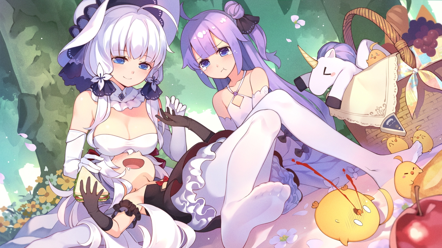 animal, anthropomorphism, azur_lane, bird, duck, illustrious_(azur_lane), loli, manjuu_(azur_lane)