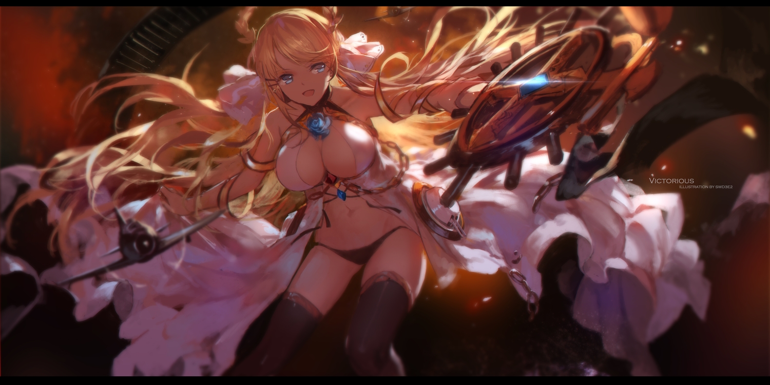 anthropomorphism, azur_lane, swd3e2, victorious_(azur_lane), watermark