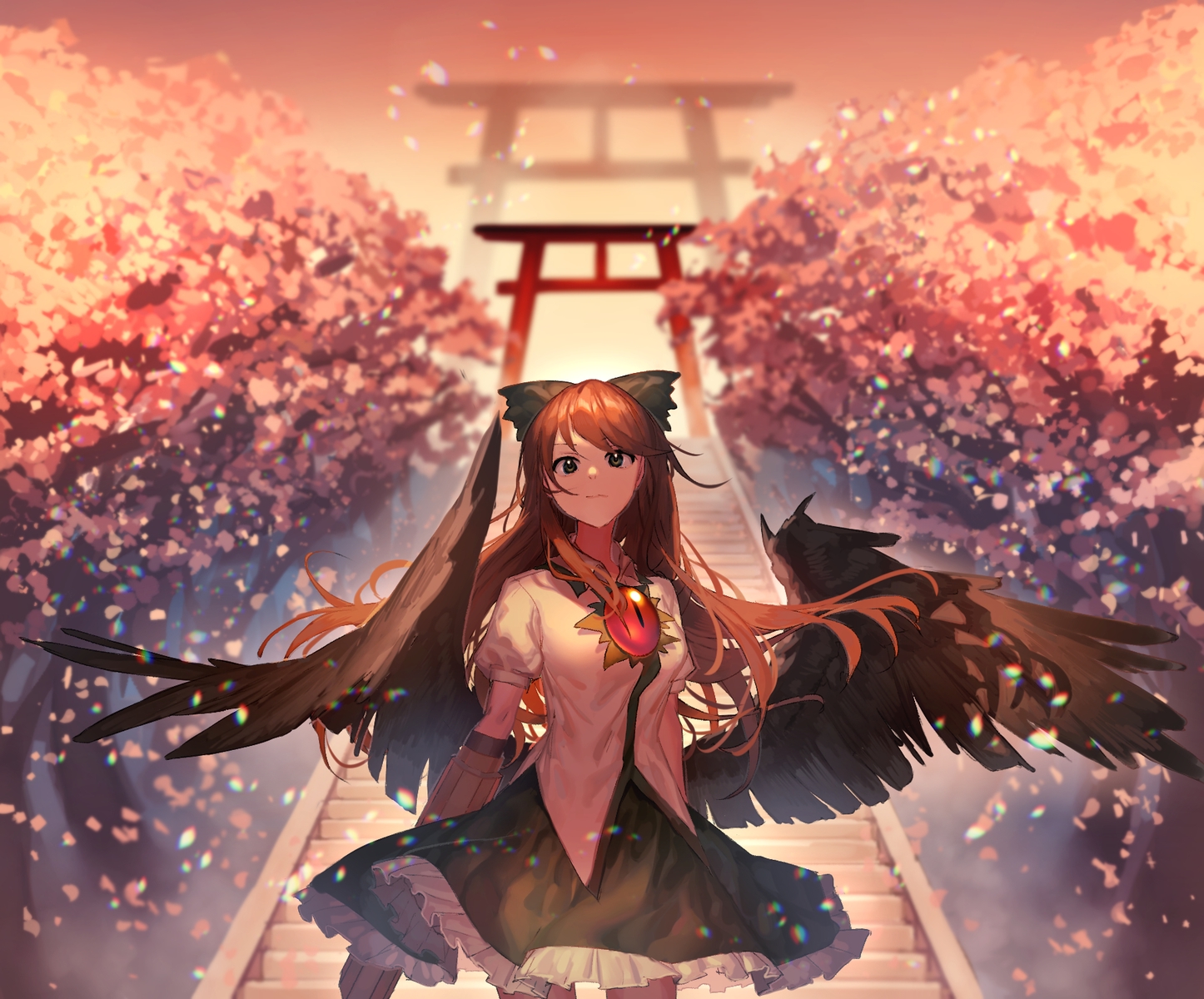 motsuba, reiuji_utsuho, touhou