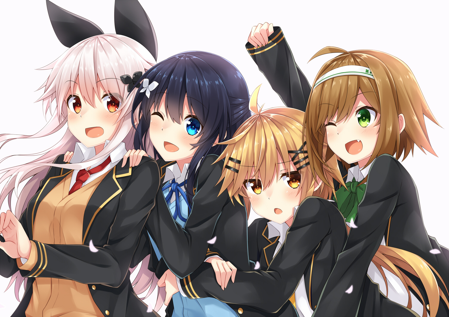 etna_(komori_kuzuyu), group, haru_(komori_kuzuyu), komori_kuzuyu, nao_(komori_kuzuyu), original, rivier_(komori_kuzuyu), school_uniform