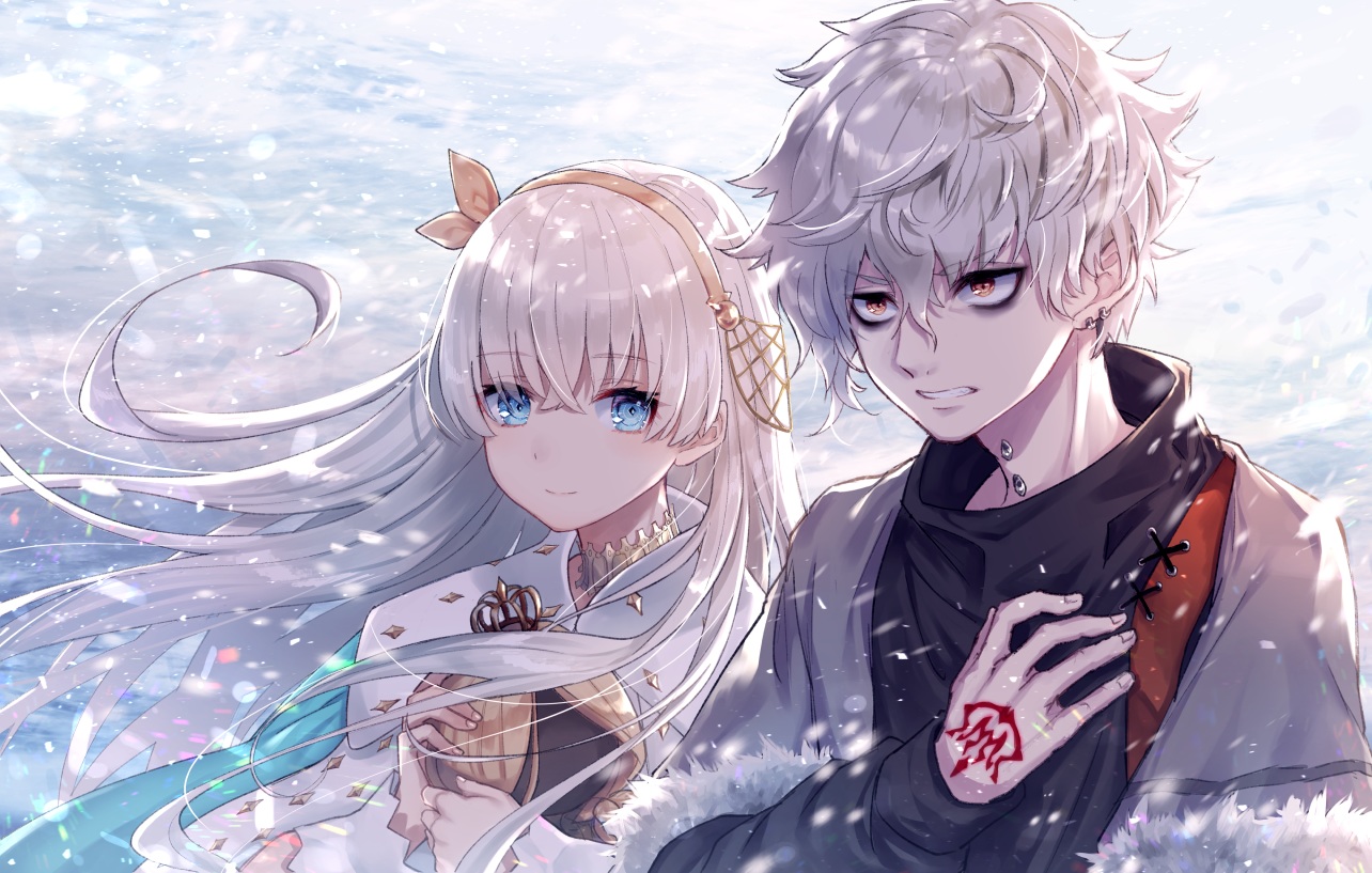 anastasia_(fate/grand_order), aqua_eyes, brown_eyes, fate/grand_order, fate_(series), headband, kadoc_zemlupus, long_hair