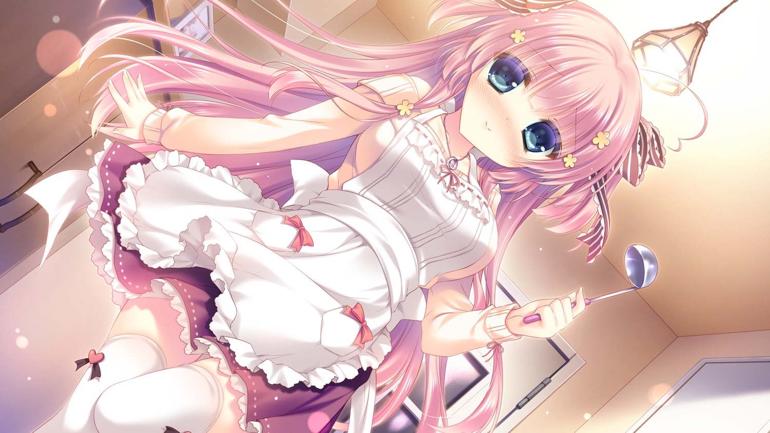 blue_eyes, blush, cabbit, dress, game_cg, hakoniwa_logic, iriya_koko, long_hair