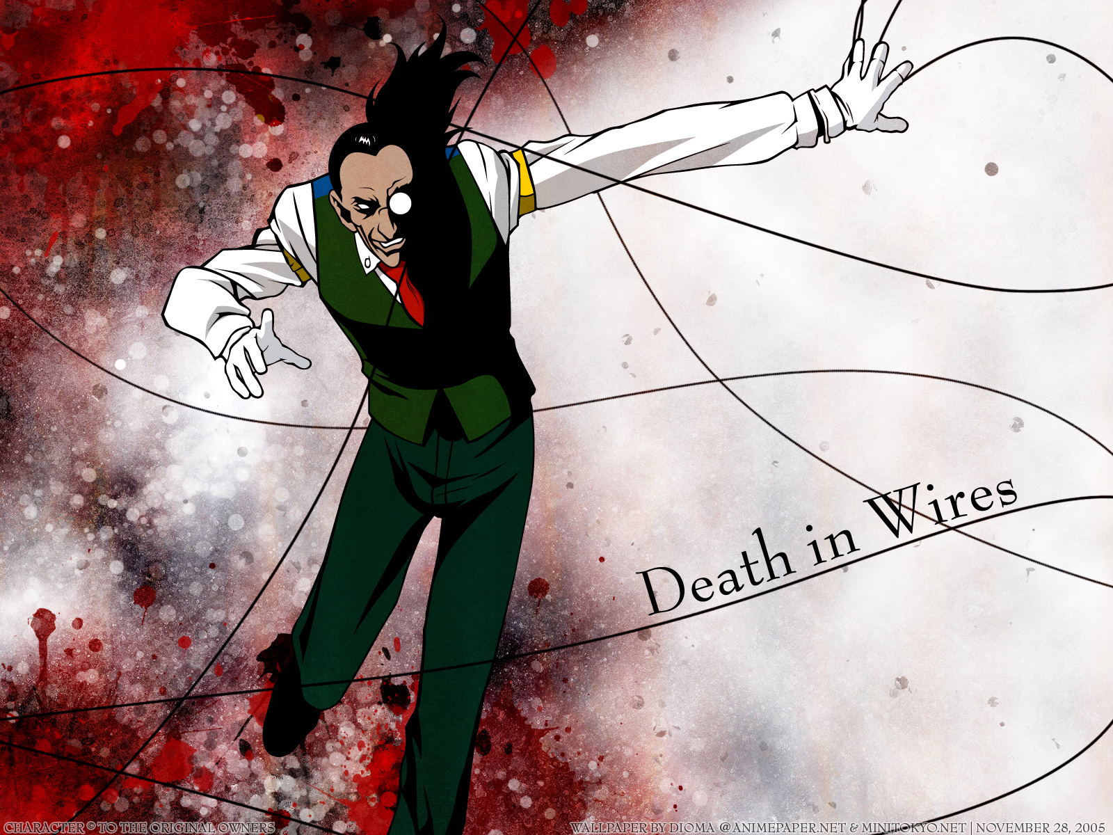 all_male, black_hair, gloves, hellsing, long_hair, male, ponytail, tie