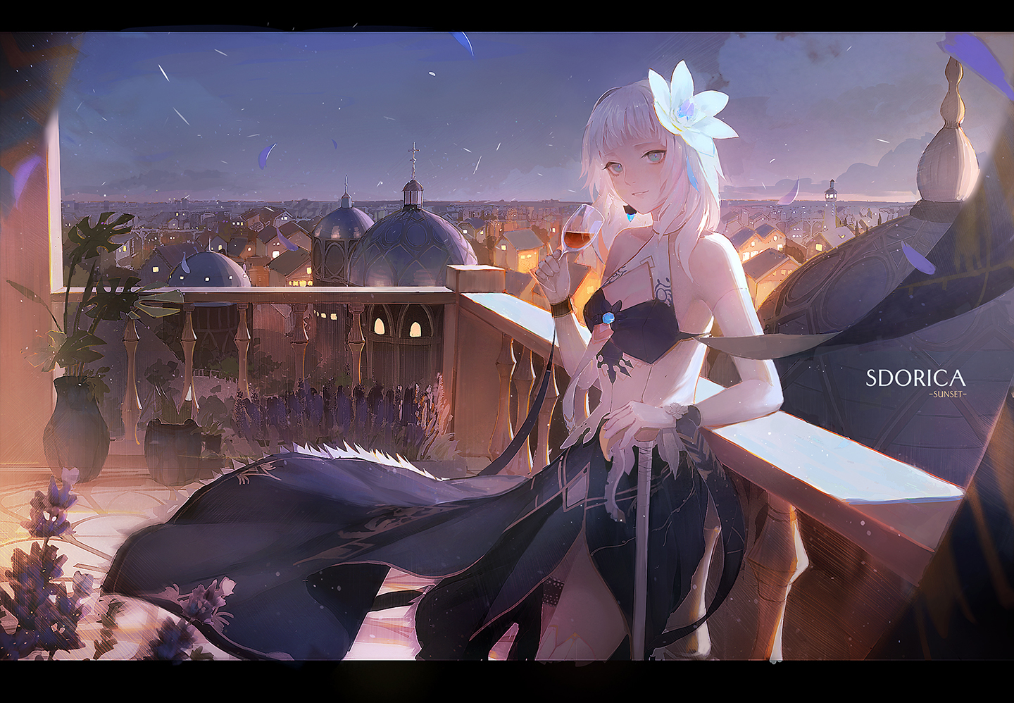 building, city, echosdoodle, scenic, sdorica_-sunset-, sione_(sdorica)