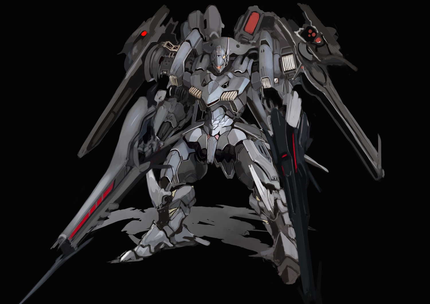 black, homo_1121, mecha, weapon