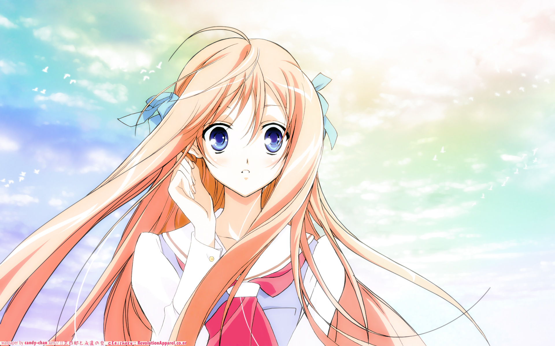 blonde_hair, blue_eyes, kyoshiro_to_towa_no_sora, long_hair, shiratori_kuu