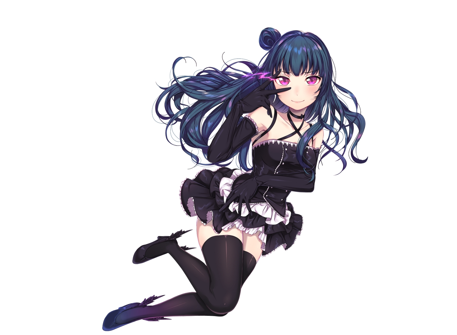 love_live!_school_idol_project, love_live!_sunshine!!, third-party_edit, tsushima_yoshiko, umeno_(shio1205), white