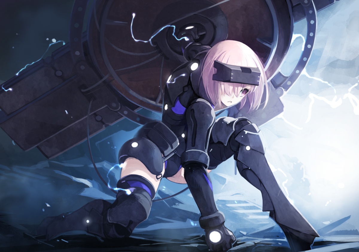 armor, bodysuit, elbow_gloves, fate/grand_order, fate_(series), gloves, goggles, mash_kyrielight
