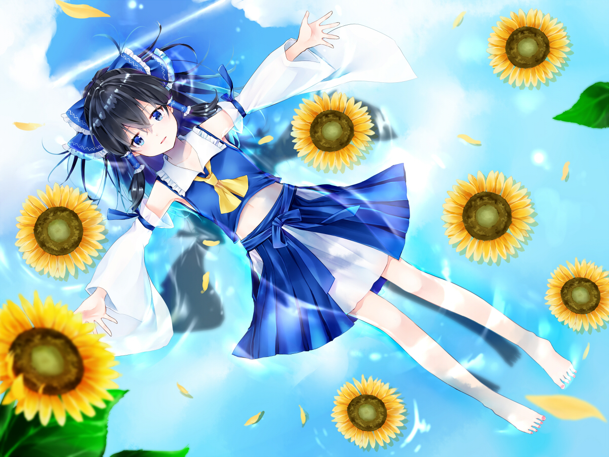 hakurei_reimu, touhou, yurara_(aroma42enola)