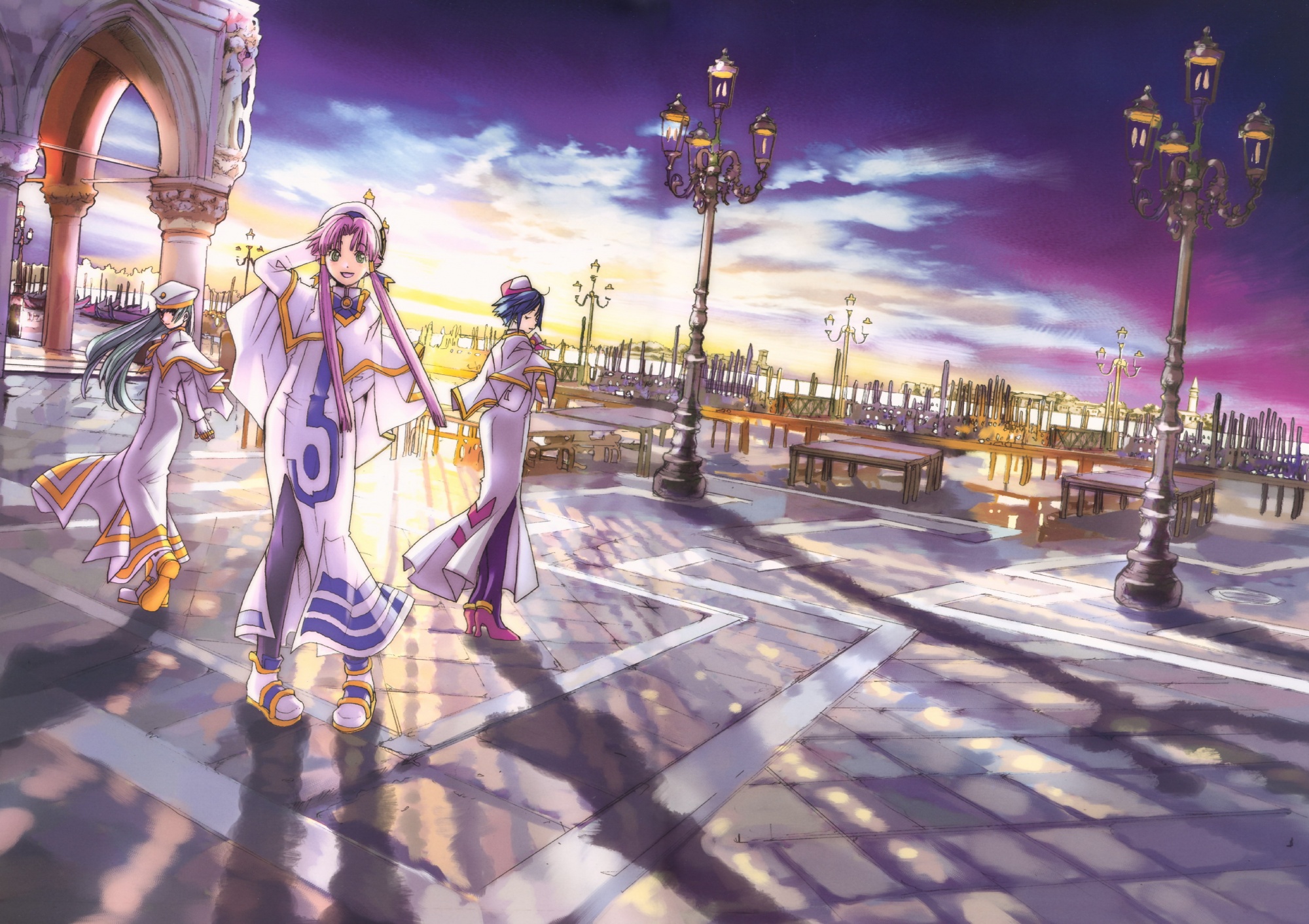 aika_s_granzchesta, alice_carroll, amano_kozue, aria, mizunashi_akari, scenic
