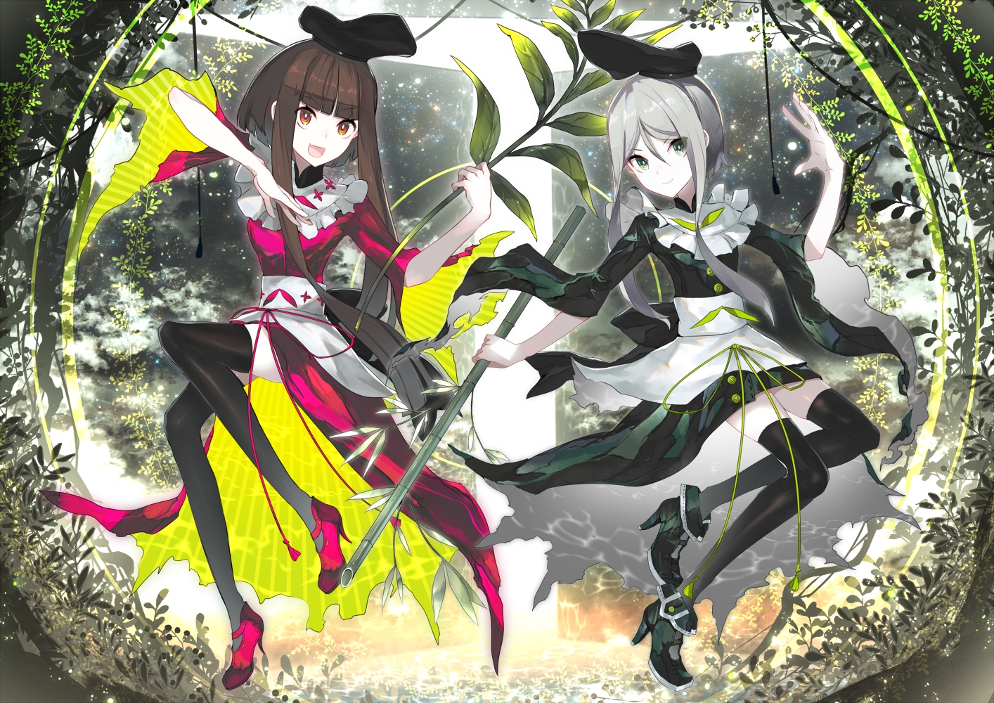 kusakanmuri, nishida_satono, teireida_mai, touhou