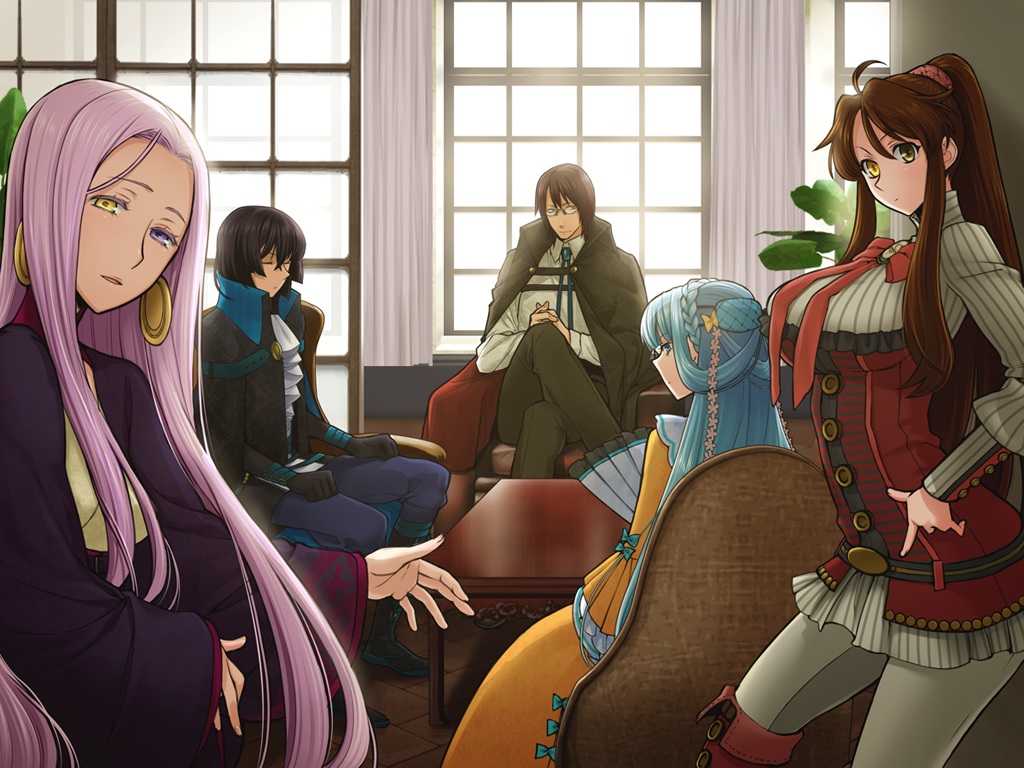 berta_mori_wiegert, emilie_du_chatelet, florence_ameghino_nightingale, game_cg, group, josephine_march, kome, male, ourai_no_gahkthun, wilhelm_reich