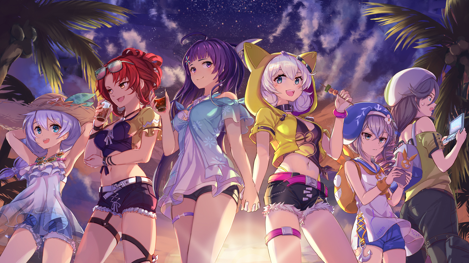 animal_ears, aqua_eyes, braids, breasts, bronya_zaychik, cleavage, clouds, collar