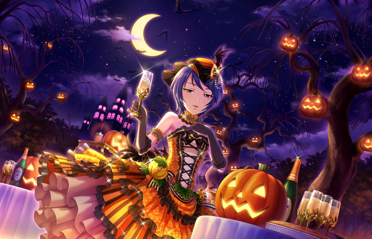annin_doufu, halloween, idolmaster, idolmaster_cinderella_girls, idolmaster_cinderella_girls_starlight_stage, wakui_rumi