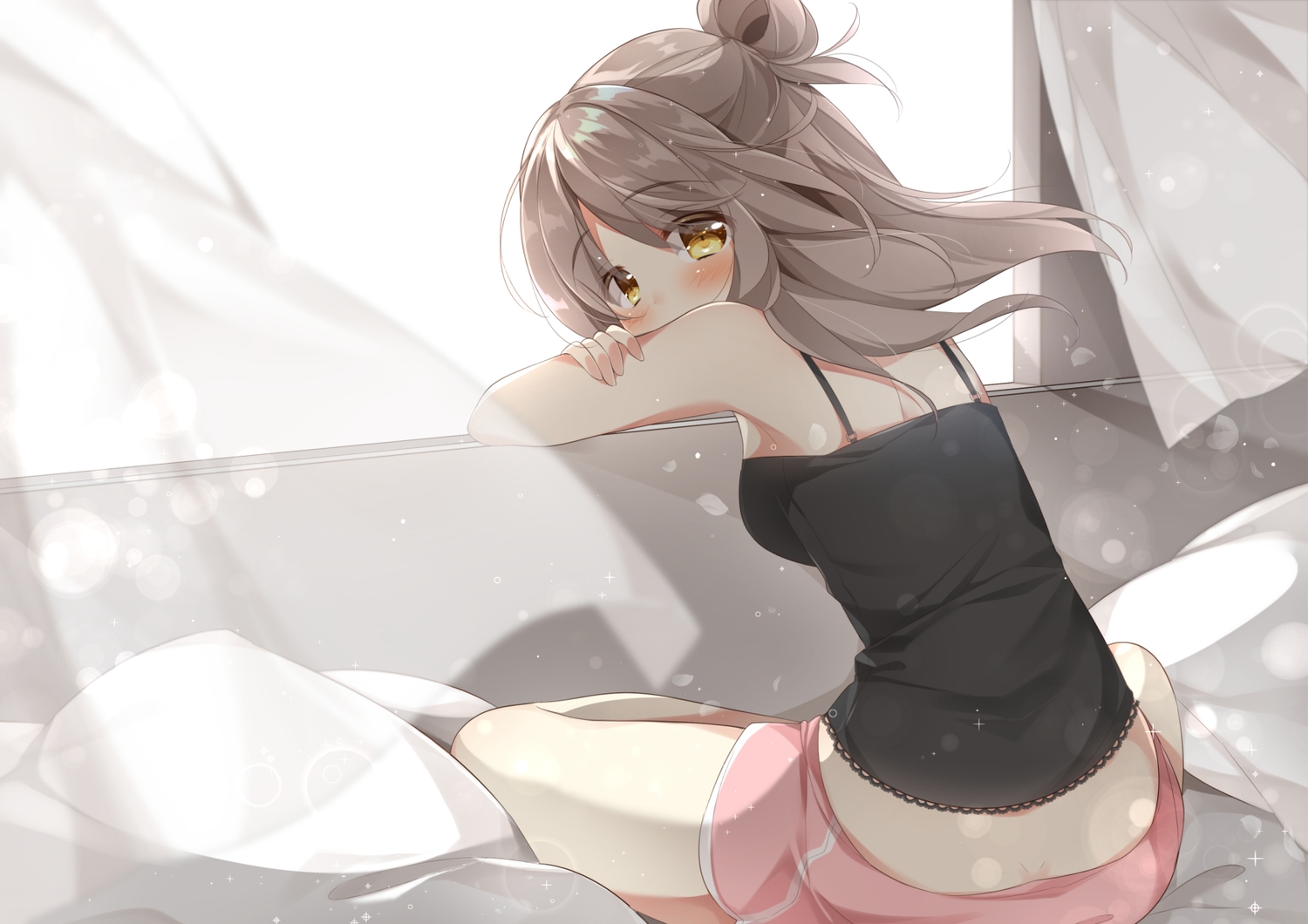 brown_hair, gau_(n00_shi), original, yellow_eyes