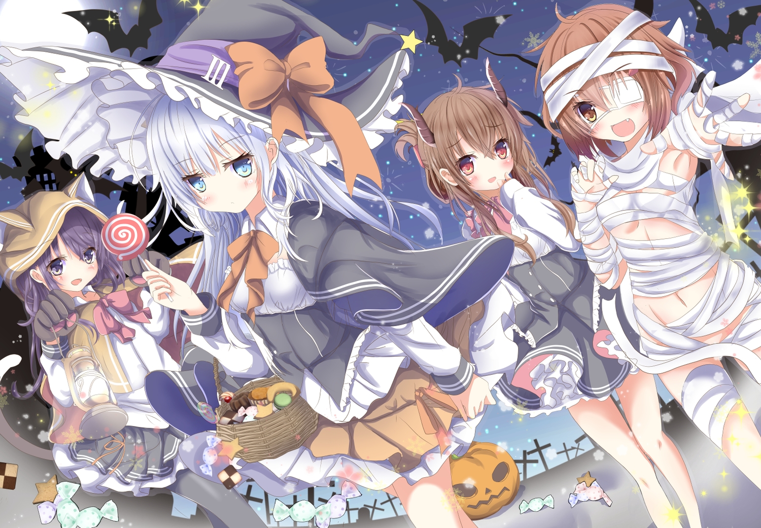 akatsuki_(kancolle), aliasing, animal_ears, anthropomorphism, aqua_eyes, aruka_(alka_p1), bandage, blush