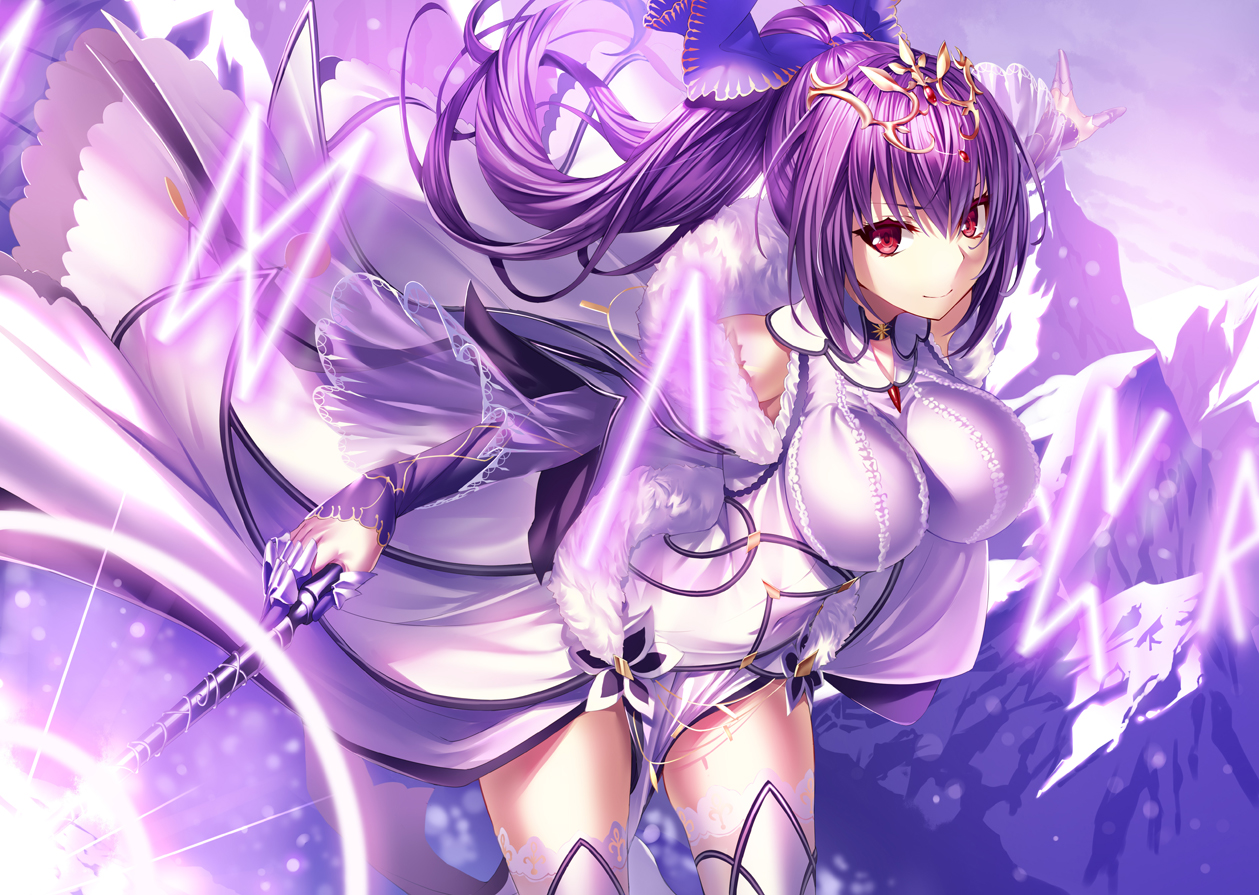 armor, breasts, dress, fate/grand_order, fate_(series), headdress, heirou, long_hair