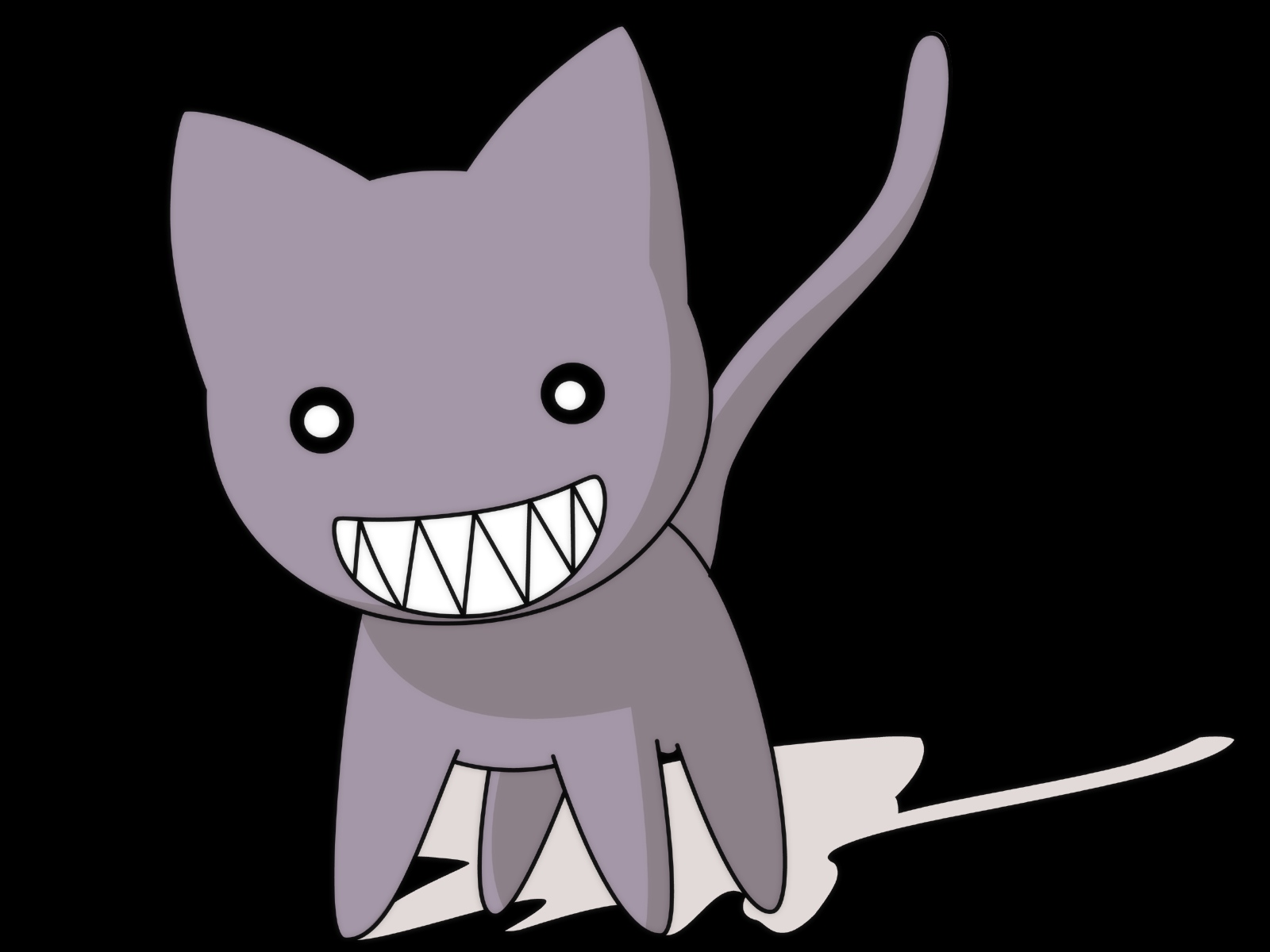 azumanga_daioh, kamineko, transparent, vector