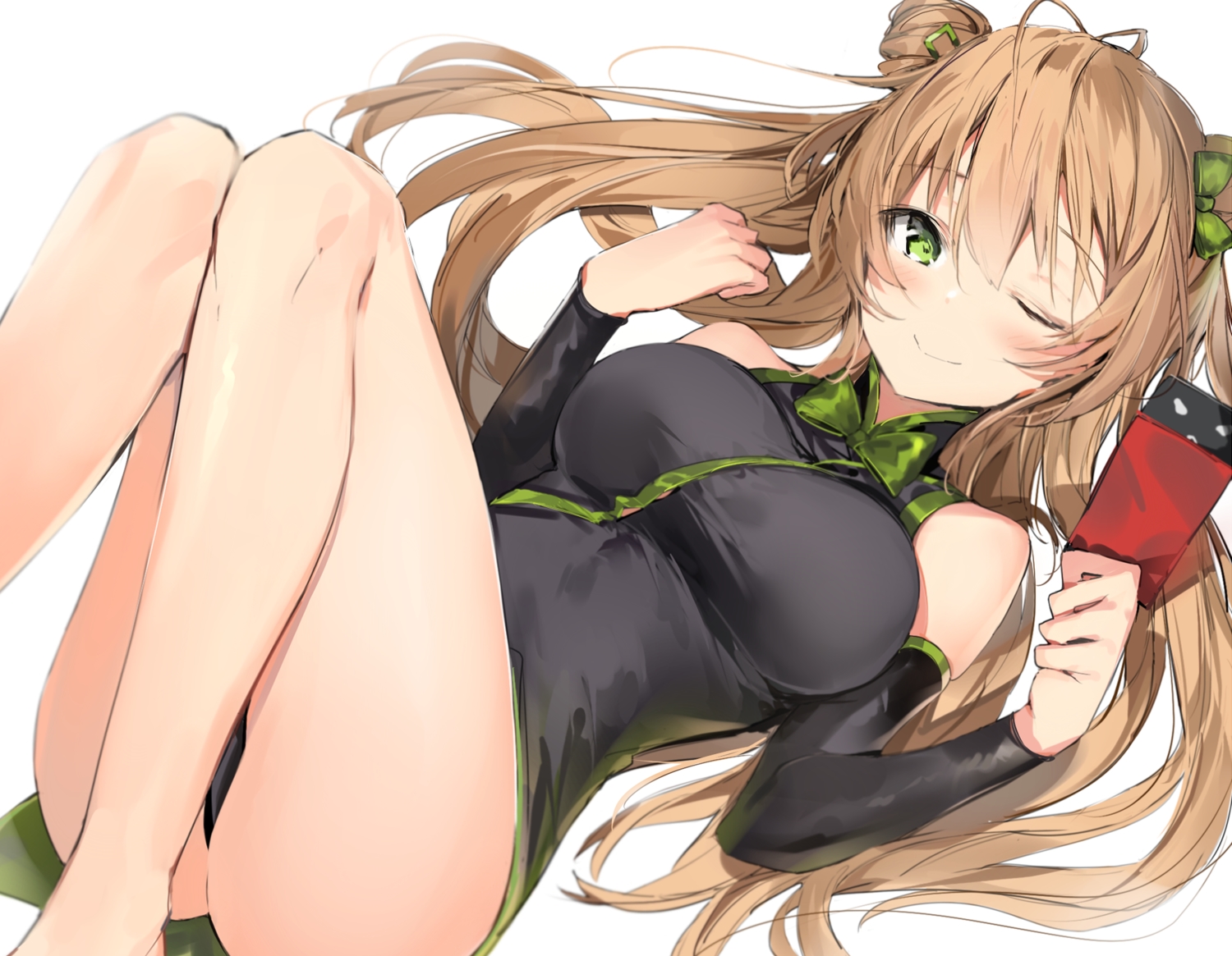 anthropomorphism, brown_hair, chinese_clothes, chinese_dress, cropped, dress, girls_frontline, green_eyes