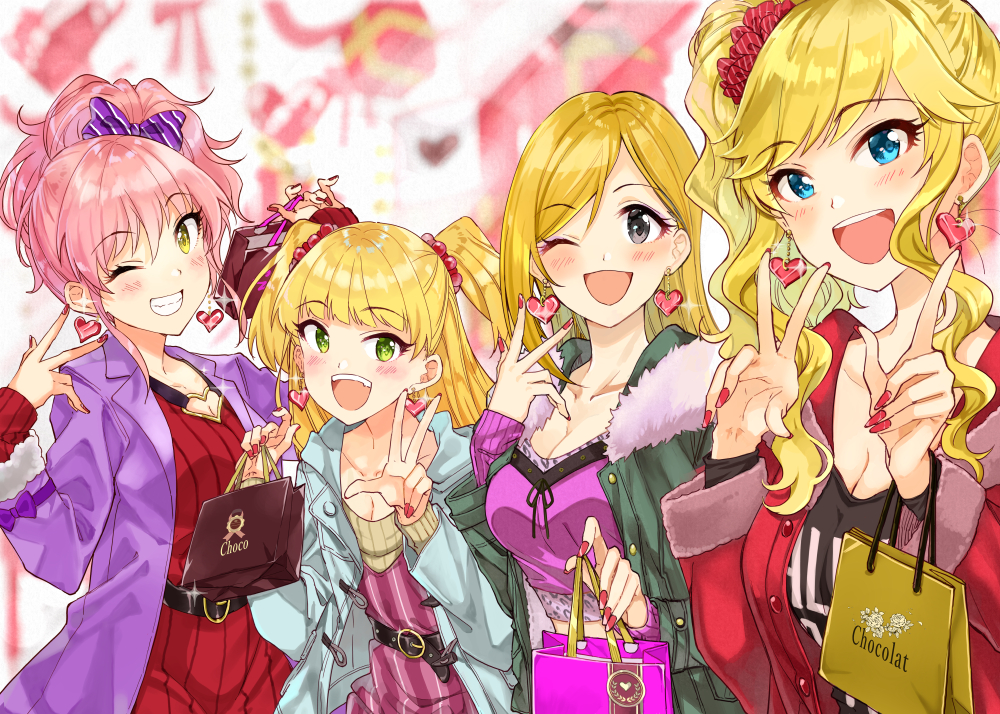 aliasing, blonde_hair, blue_eyes, fujimoto_rina, green_eyes, group, idolmaster, idolmaster_cinderella_girls