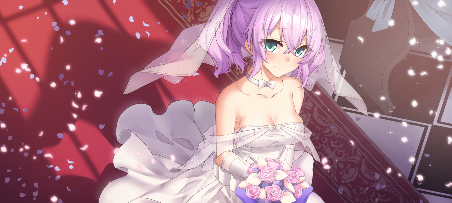 anthropomorphism, ashisi, azur_lane, blush, breasts, cleavage, dress, elbow_gloves
