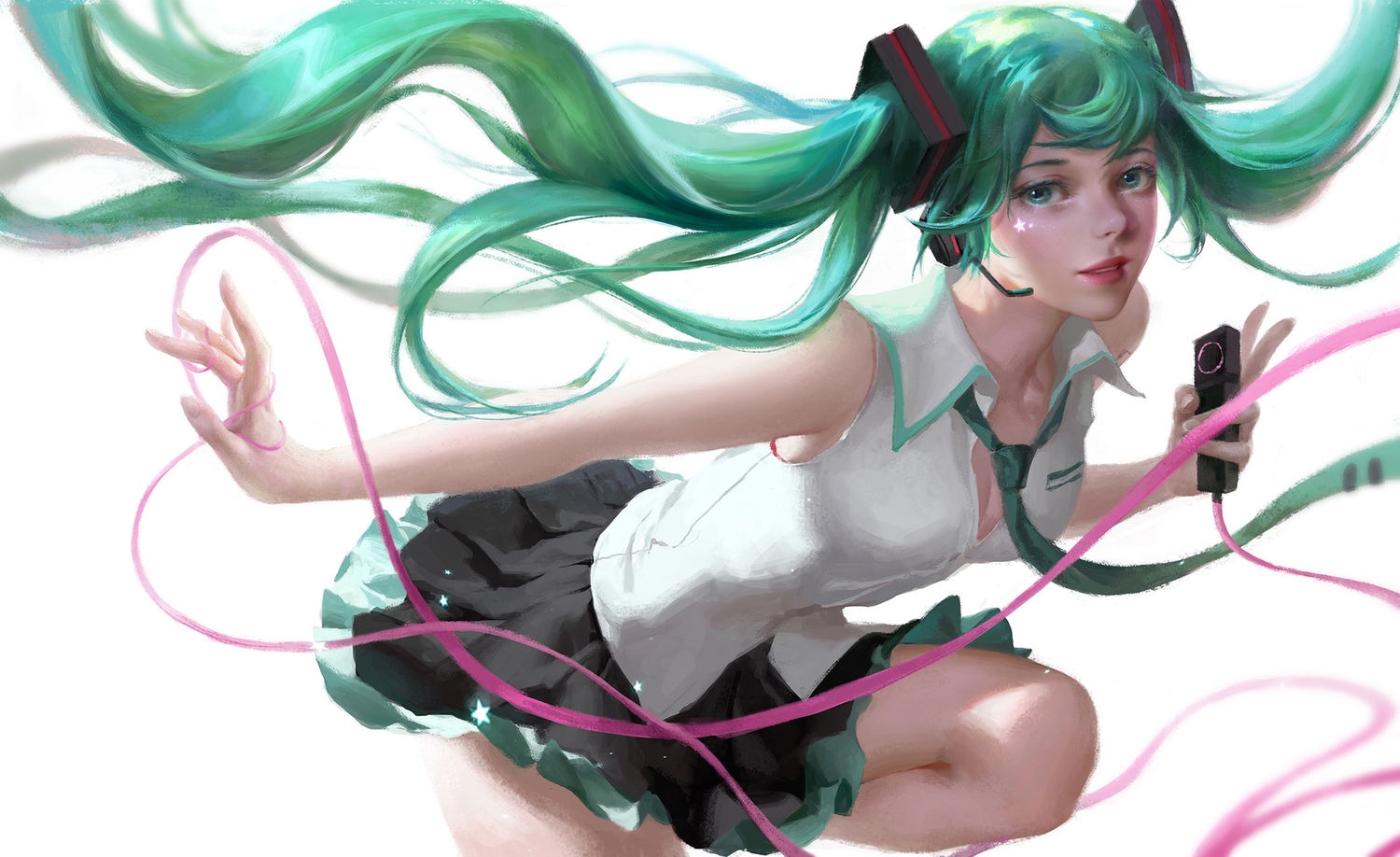hatsune_miku, realistic, vocaloid, y_xun