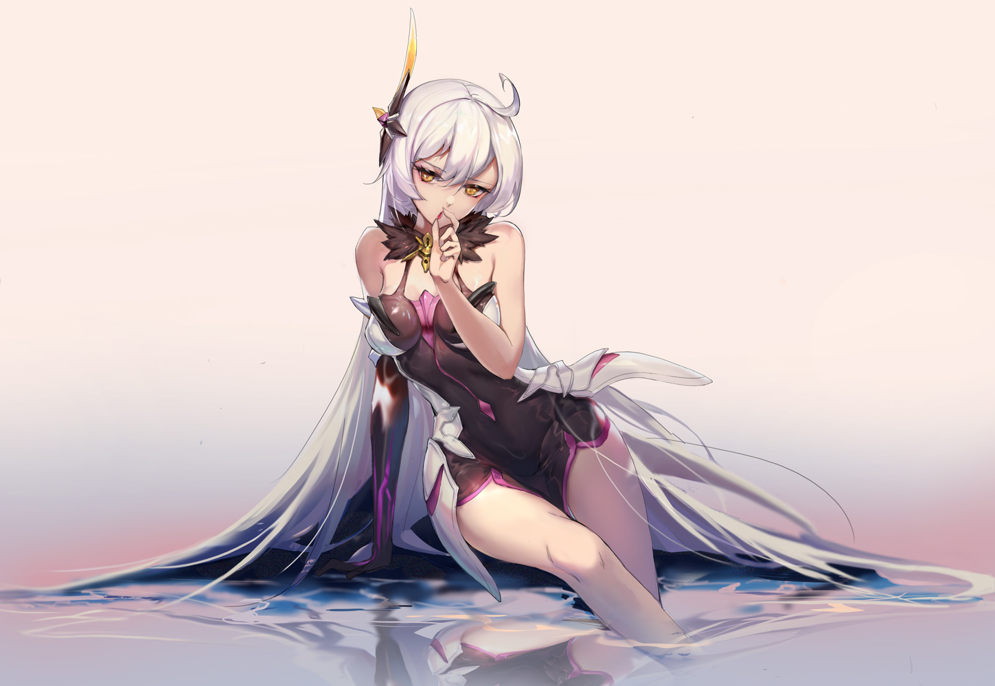 honkai_impact, honkai_(series), kiana_kaslana, rabbit_(tukenitian), reflection