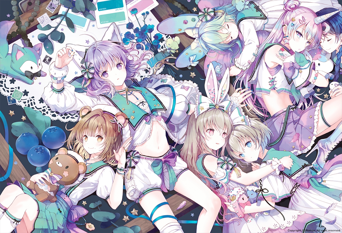 animal, animal_ears, aqua_eyes, bloomers, brown_eyes, brown_hair, bunny_ears, bunnygirl