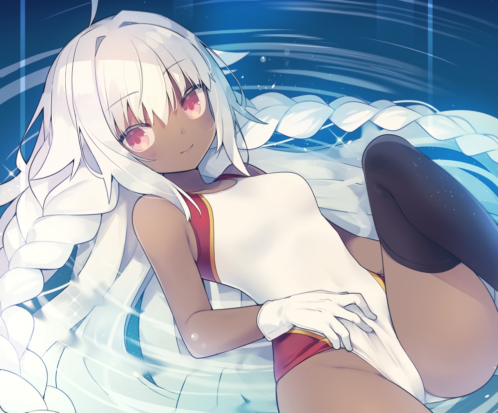 braids, cameltoe, cropped, fate/grand_order, fate_(series), gloves, lakshmibai_(fate/grand_order), long_hair