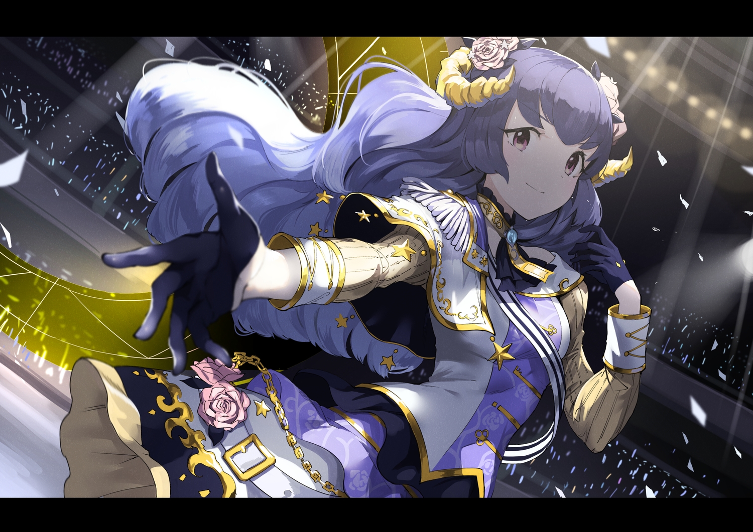 aikatsu!, horns, koruse, long_hair, shirayuri_kaguya
