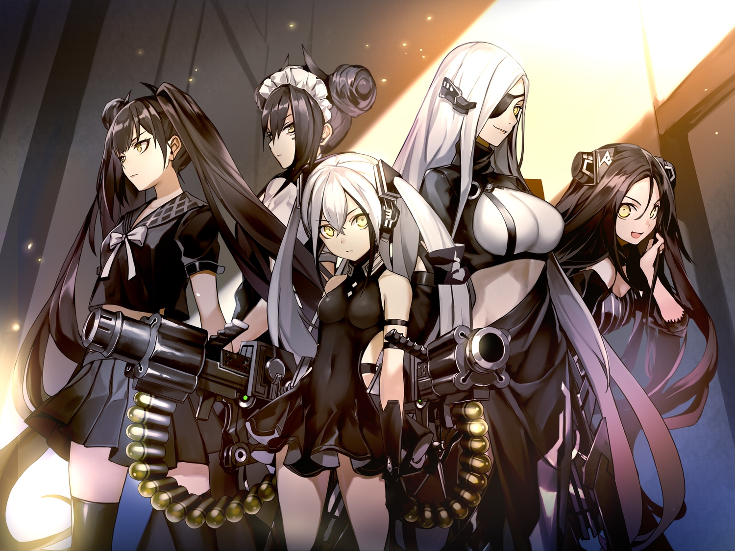6688km, agent_(girls_frontline), alchemist_(girls_frontline), destroyer_(girls_frontline), dreamer_(girls_frontline), eyepatch, girls_frontline, group