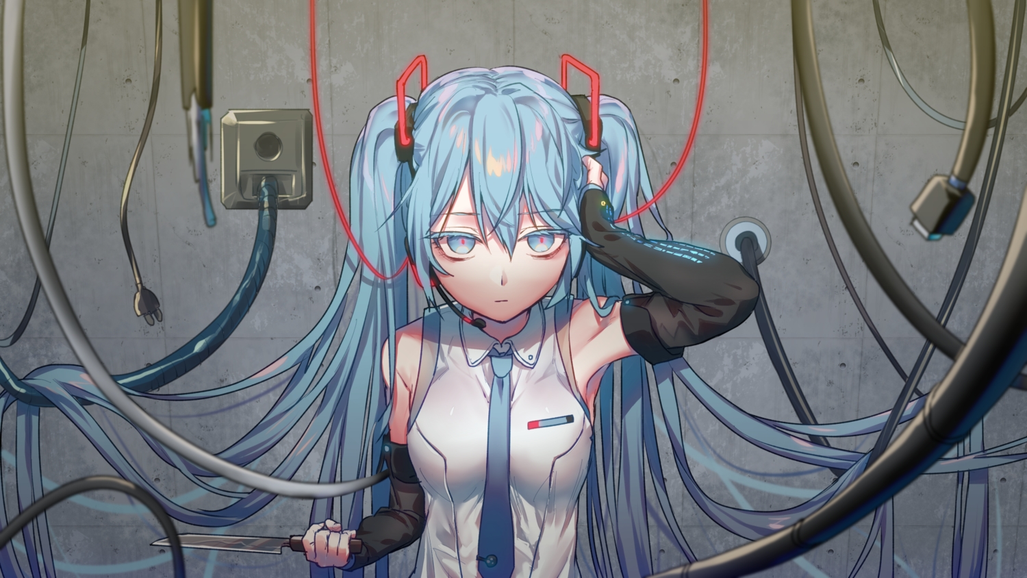 hatsune_miku, kirisaki_(miku-azu-2525), vocaloid