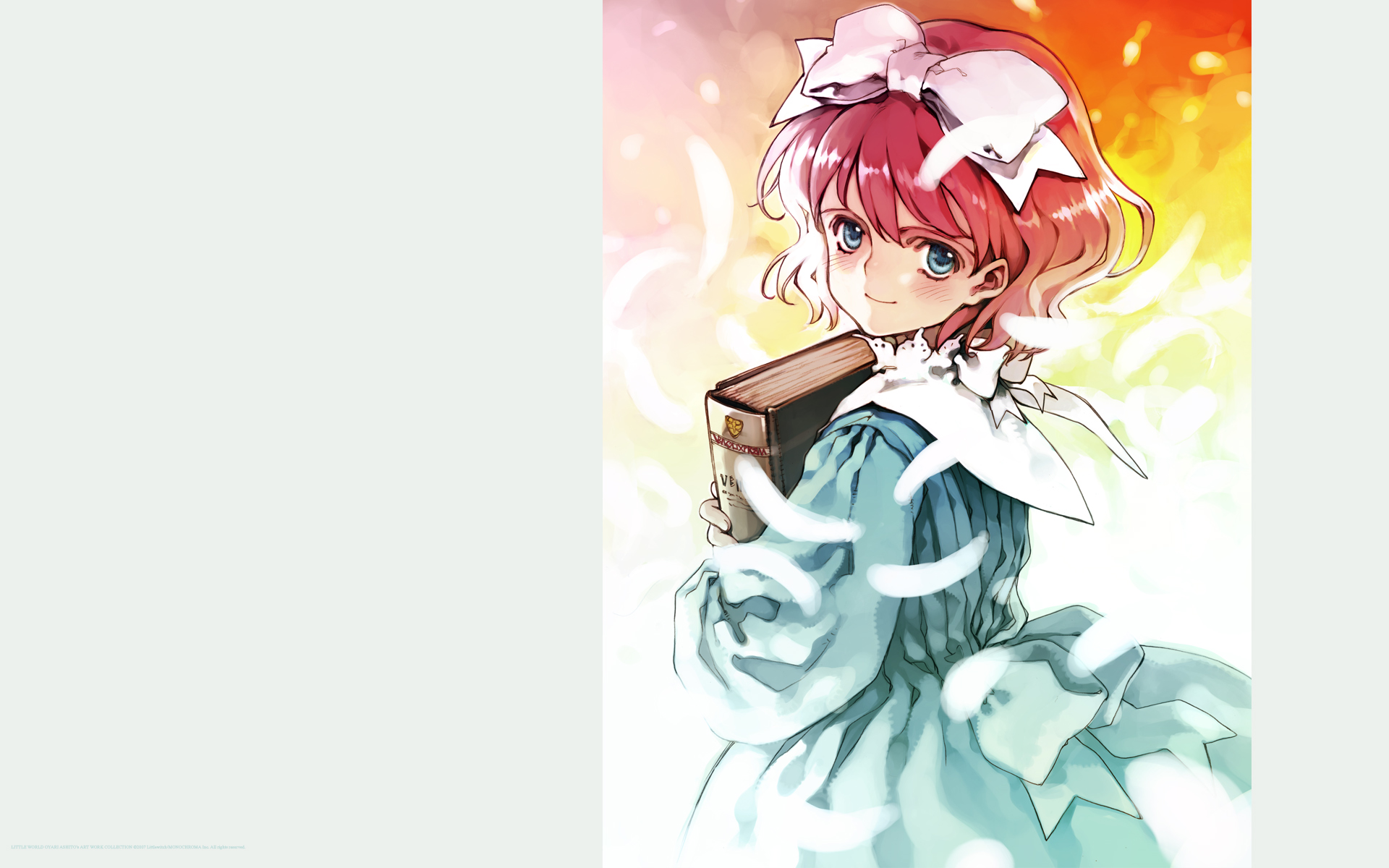 aria_vancleef, blue_eyes, dress, littlewitch, lolita_fashion, oyari_ashito, pink_hair, short_hair
