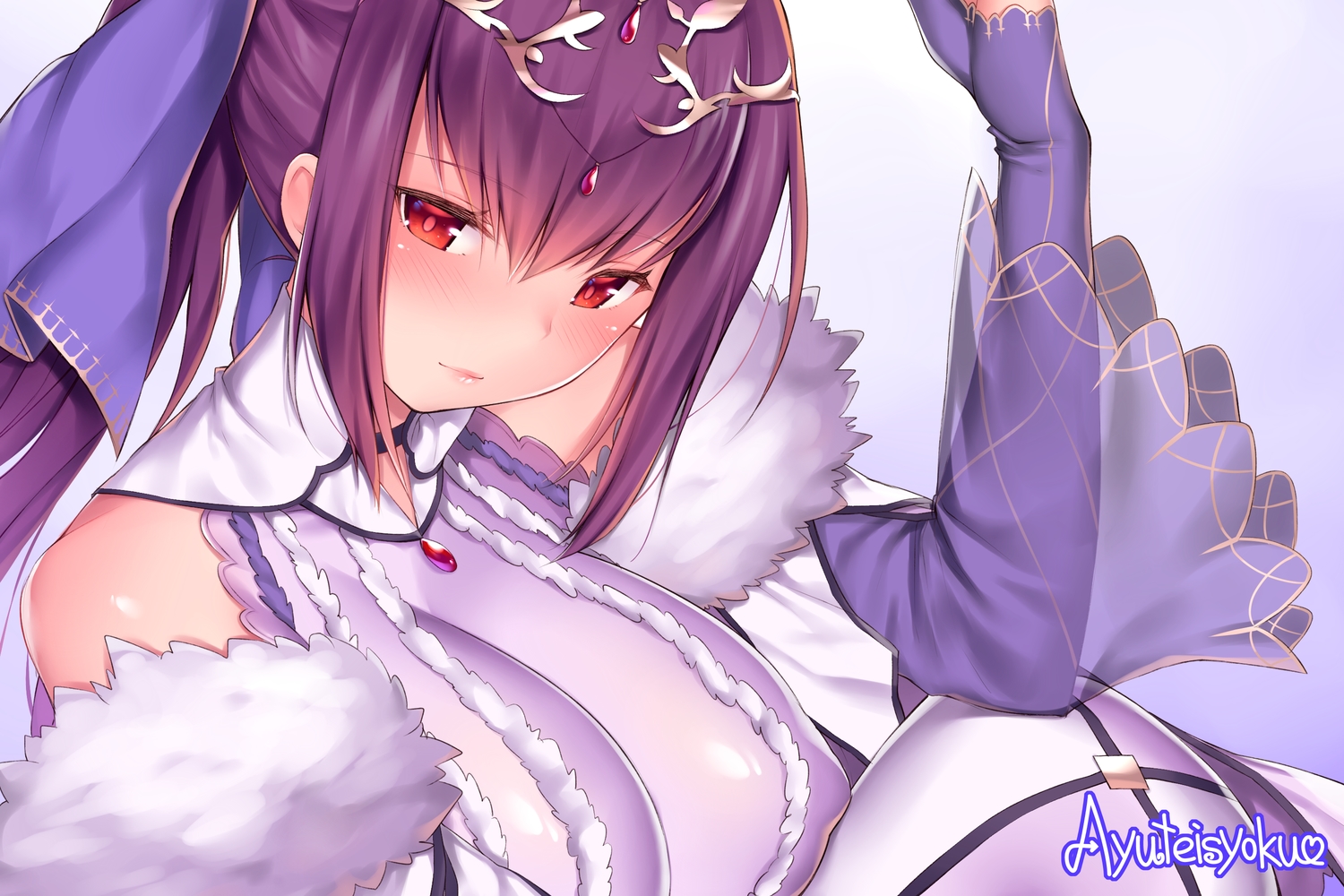 ayuteisyoku, blush, breasts, close, erect_nipples, fate/grand_order, fate_(series), headdress