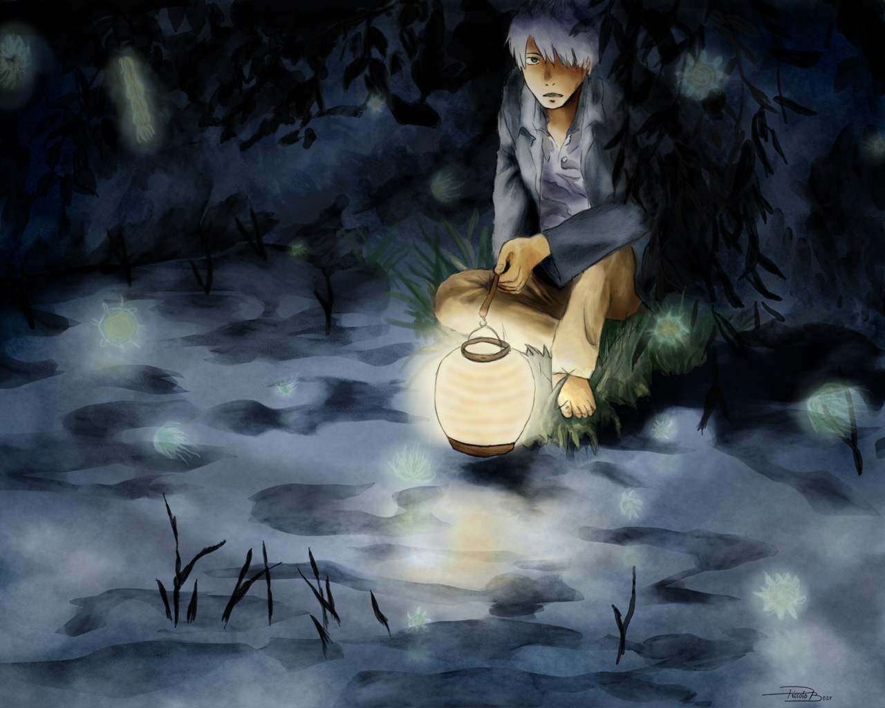 all_male, ginko_(mushishi), male, mushishi, urushibara_yuki