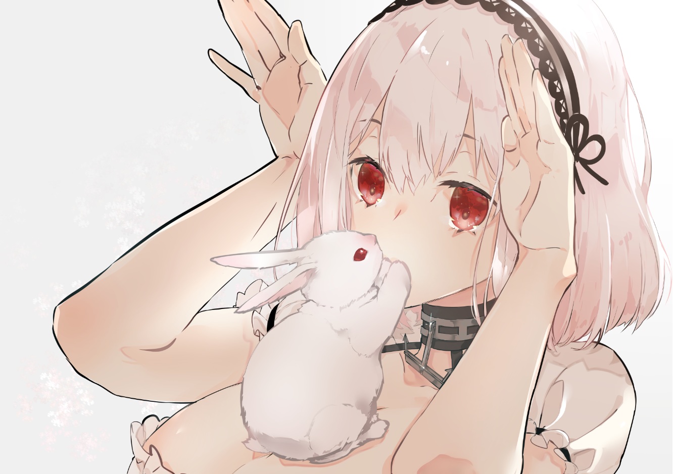animal, anthropomorphism, azur_lane, close, headband, nello_(luminous_darkness), rabbit, red_eyes