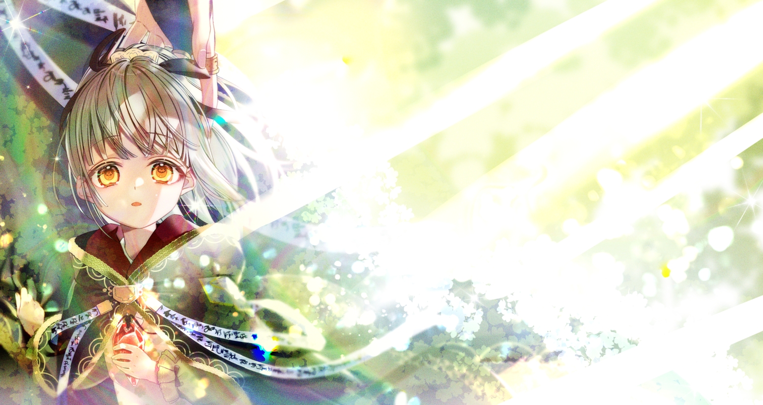 aliasing, brown_hair, cape, chano_hinano, hood, necklace, orange_eyes, original