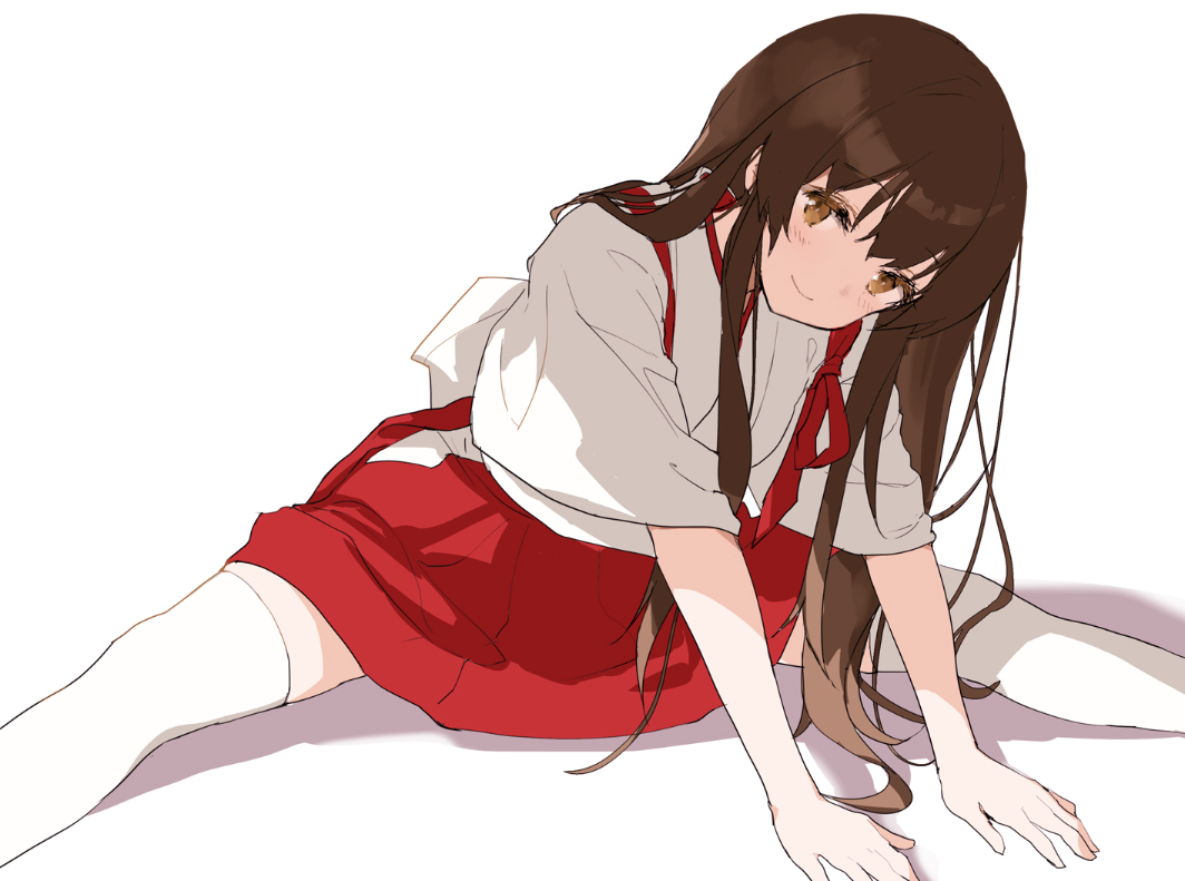 888myrrh888, akagi_(kancolle), anthropomorphism, blush, brown_eyes, brown_hair, japanese_clothes, kantai_collection
