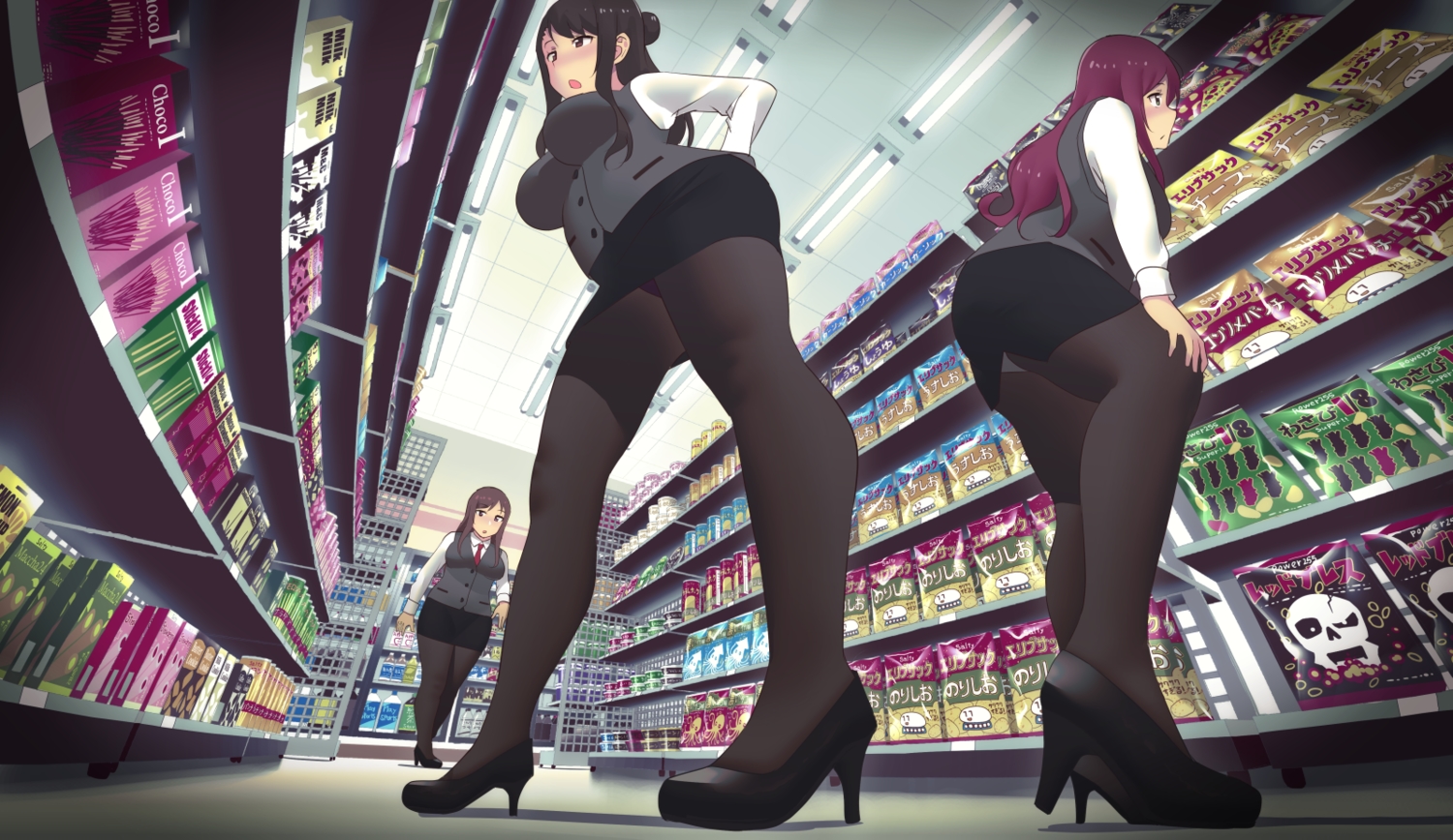 original, pantyhose, ryokucha_michi, skirt, uniform