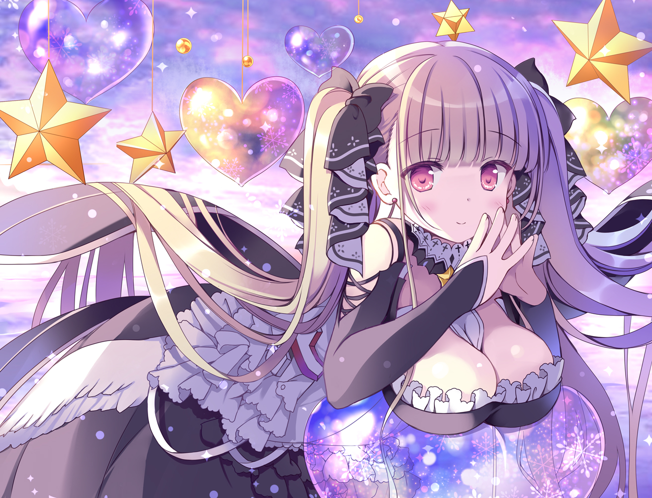 anthropomorphism, azur_lane, breasts, brown_hair, cleavage, formidable_(azur_lane), goth-loli, hoshino_koucha