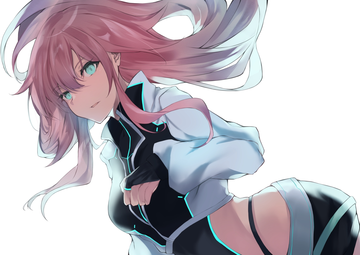 aqua_eyes, long_hair, nijisanji, pink_hair, white, yuki_maccha_(yukimattya10), yuuhi_riri