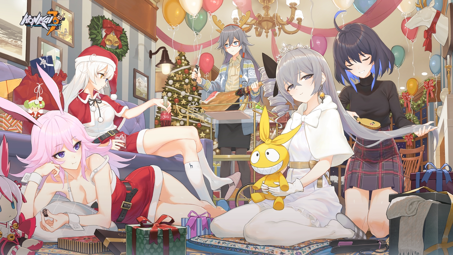 animal_ears, aqua_eyes, bicolored_eyes, black_hair, breasts, bronya_zaychik, bunny_ears, bunnygirl