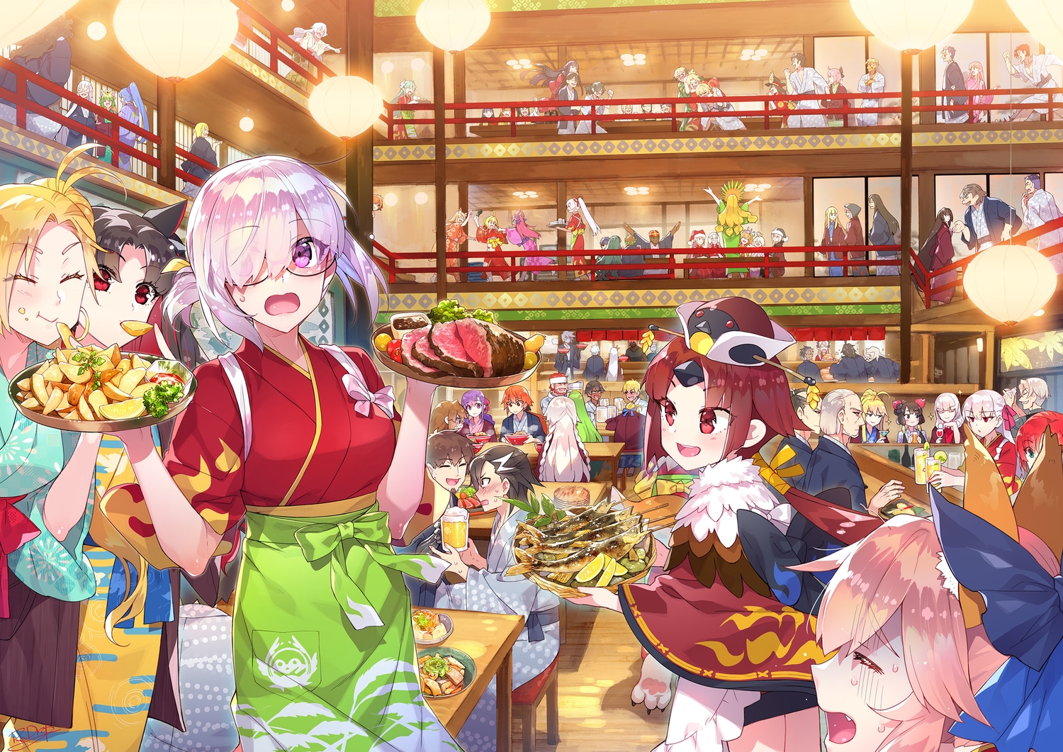 agravain, alexander_(fate), anastasia_(fate/grand_order), animal_ears, artemis_(fate/grand_order), artoria_pendragon_(all), ashwatthama_(fate/grand_order), assassin