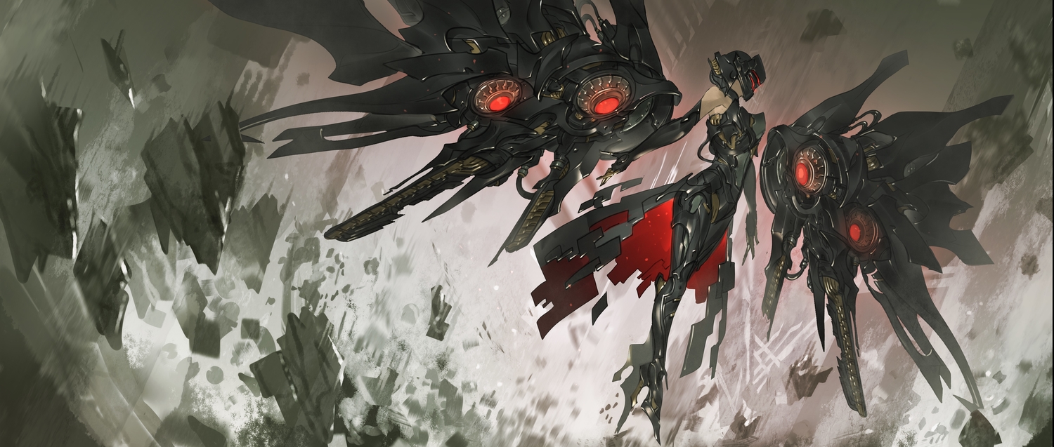 cropped, makai_no_juumin, mechagirl, original, wings