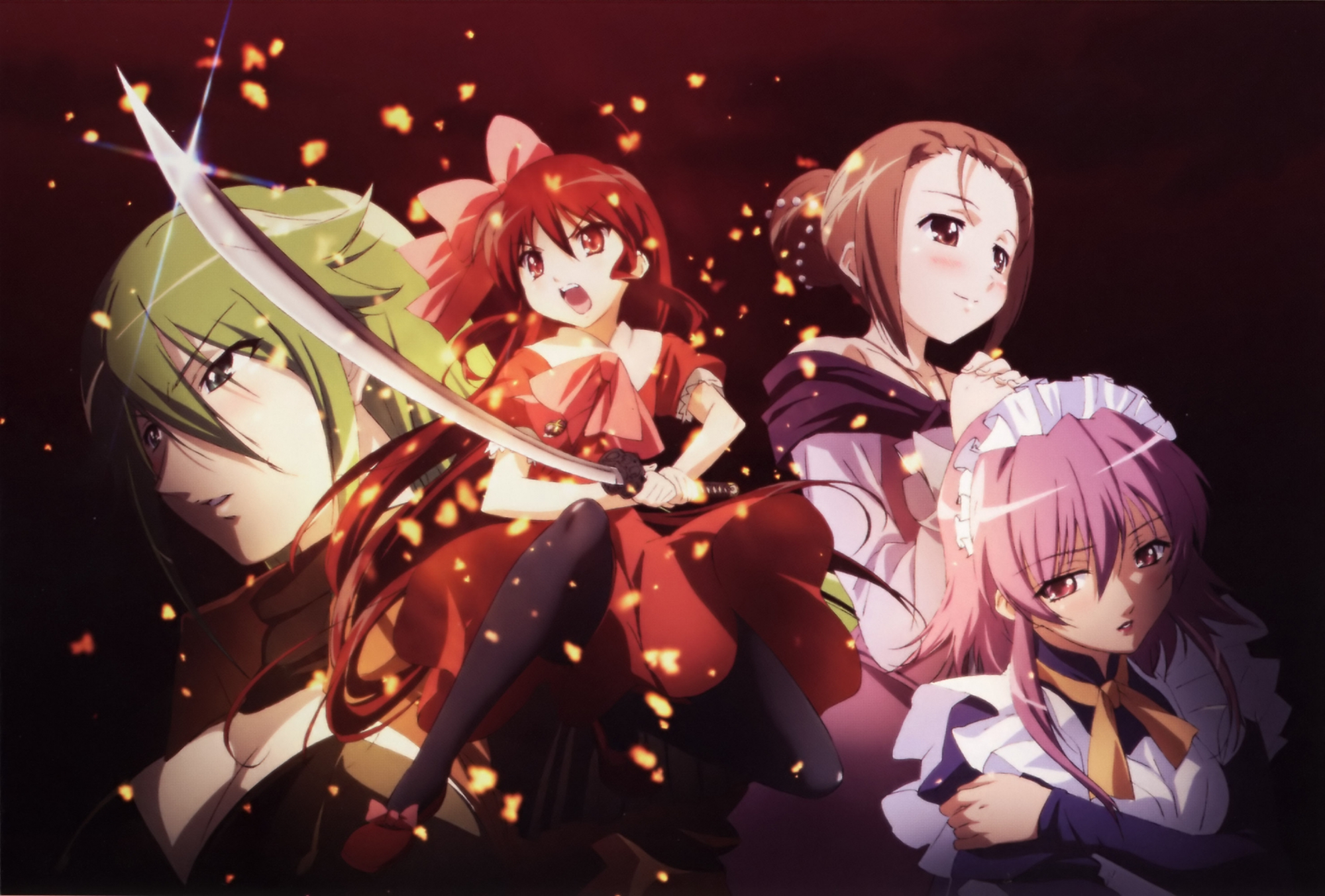 pheles, shakugan_no_shana, shana, sword, weapon, wilhelmina_carmel, yoshida_kazumi