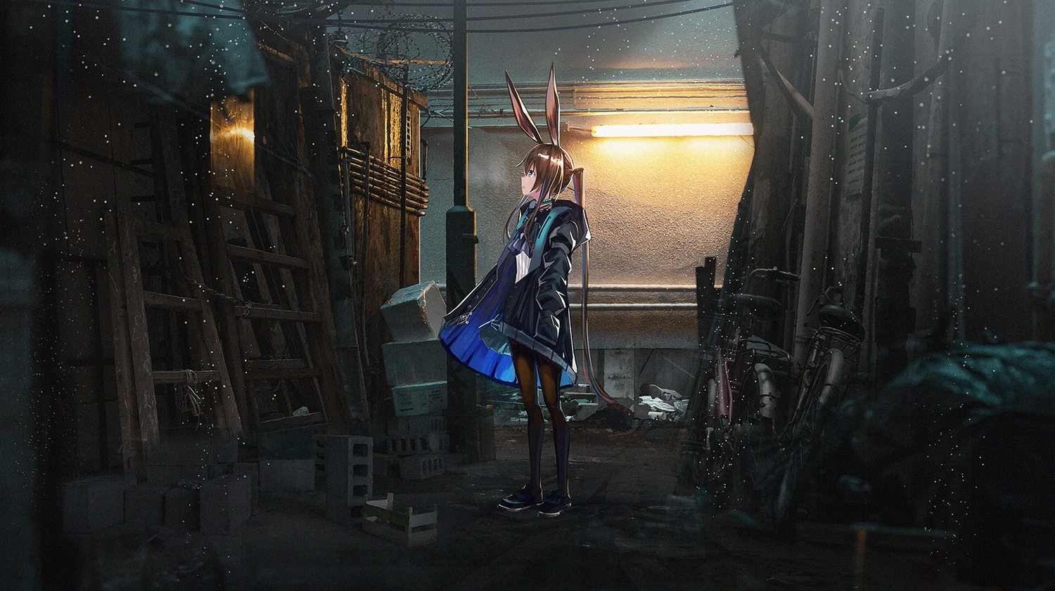 amiya_(arknights), animal_ears, arknights, bunny_ears, bunnygirl, miyoshi_nao_(miyoshist)